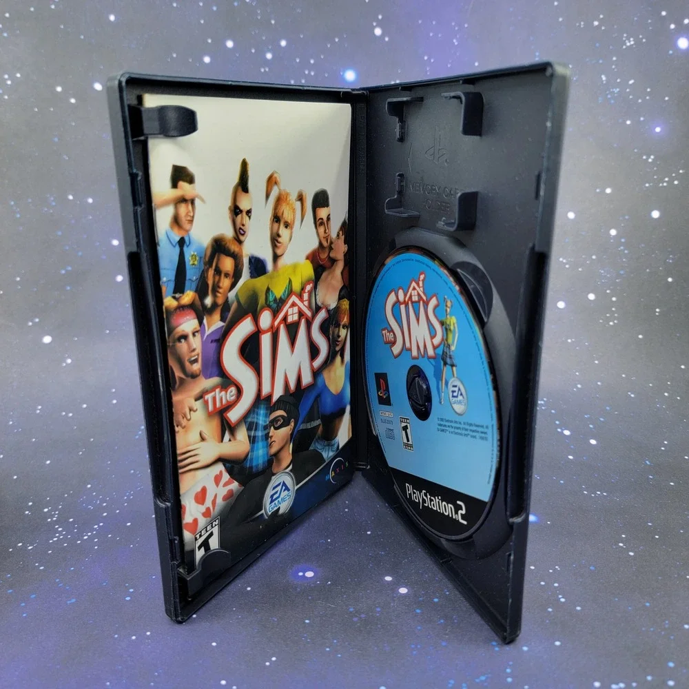 The Sims Sony PlayStation 2 PS2 Game EA Games Maxis SLUS 20573 Blue Disc CIB